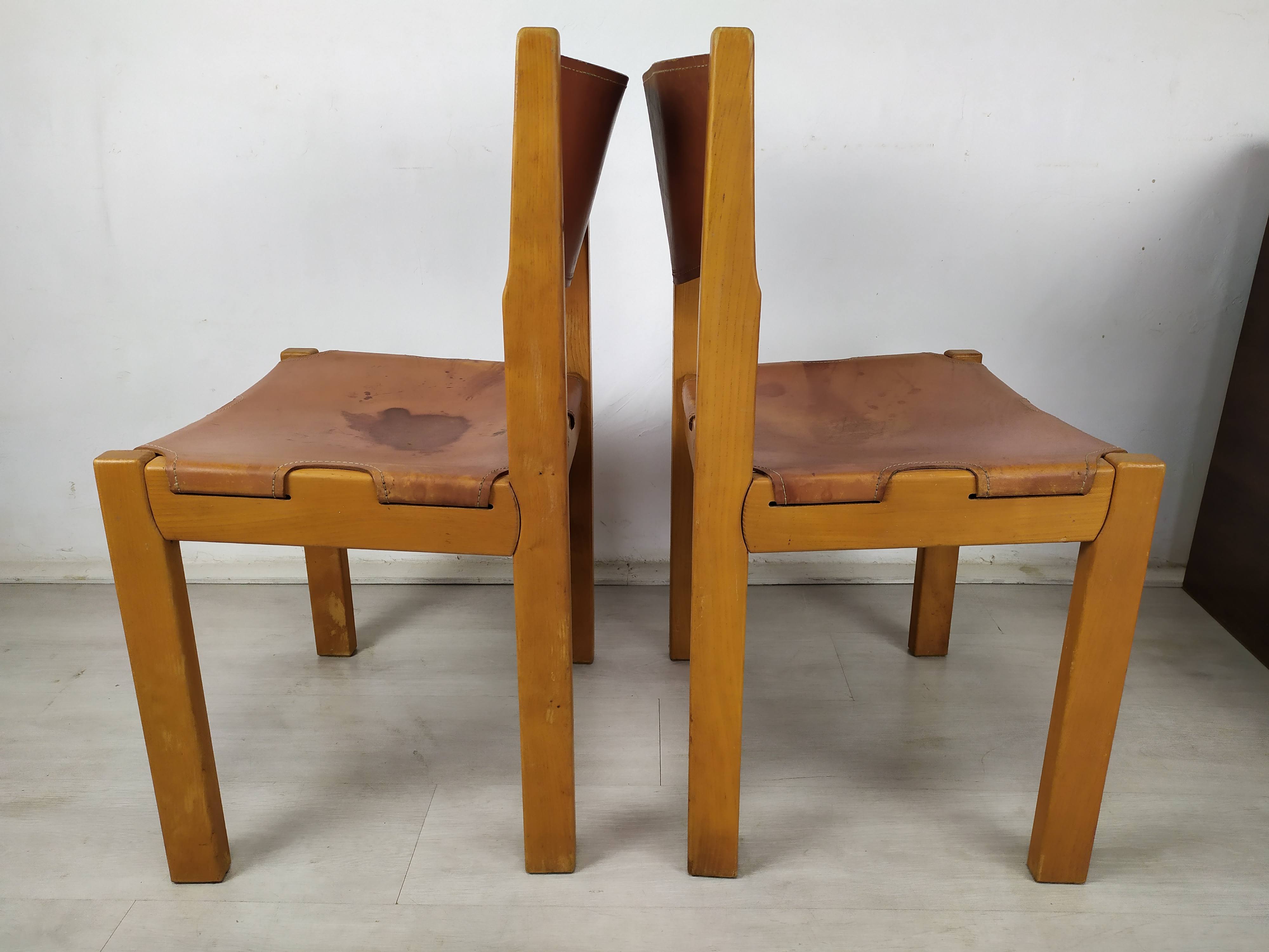 Regain homemade leather chairs