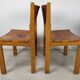 Chaises en cuir maison Regain