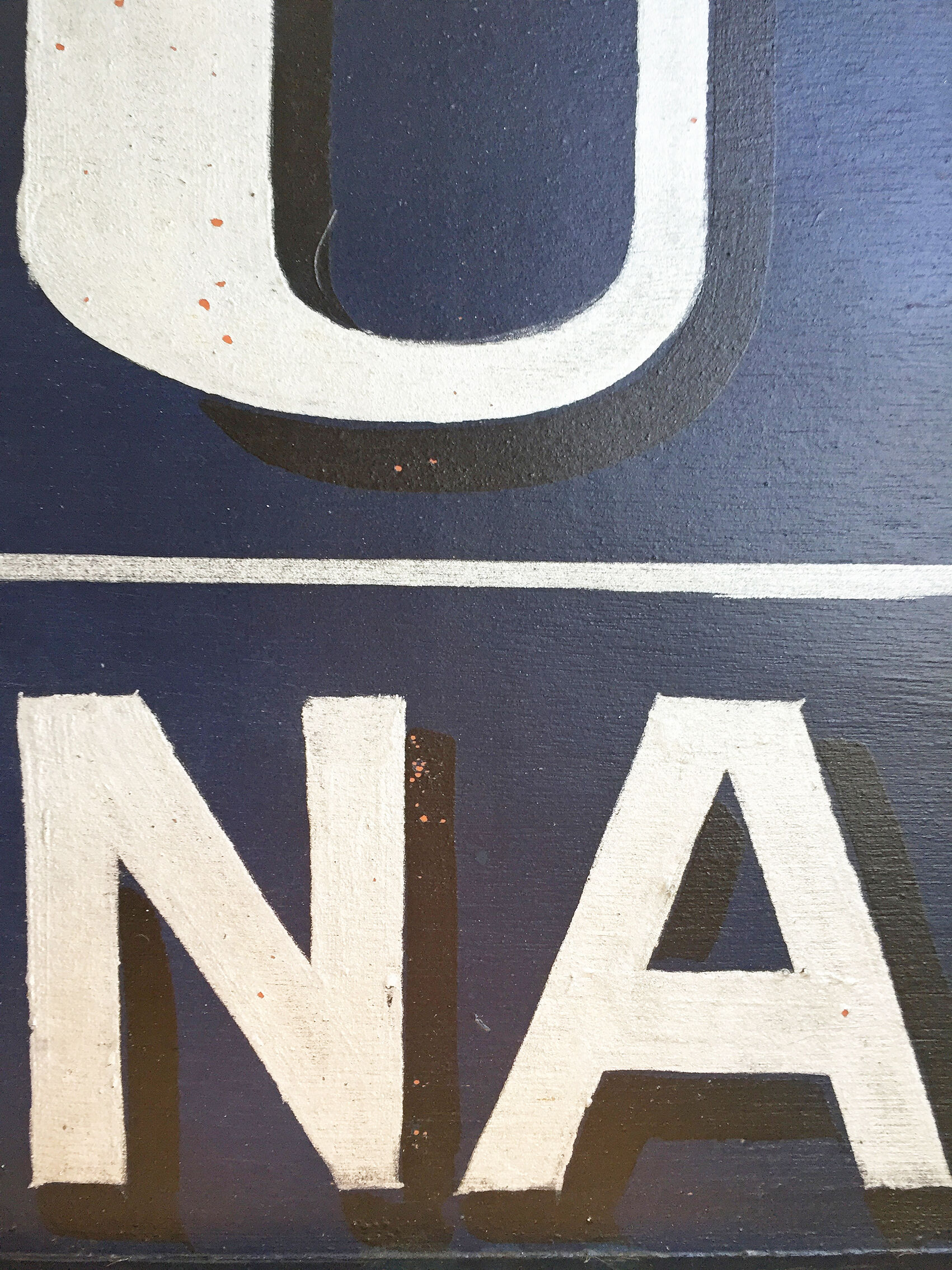Hand-painted Frigo sign XXL 2x1m