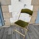 Chaise pliante en velours