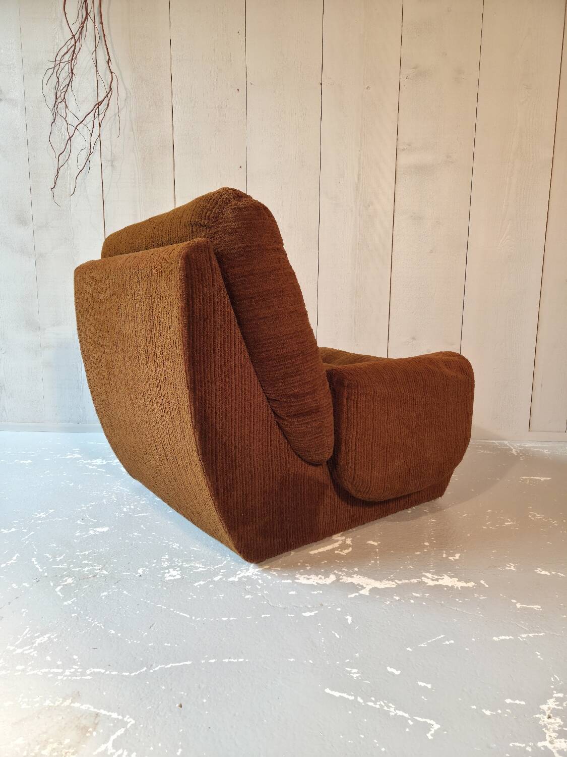 Velvet armchair