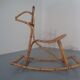 Large Bamboo Rocking Horse by Dirk van Sliedregt for Rohé Noordwolde, 1950s
