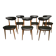 6 Vintage Unicorn Baumann Chairs 1960