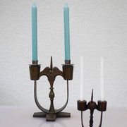 Swedish wooden candleholders from Taserud, 1955, set of 2