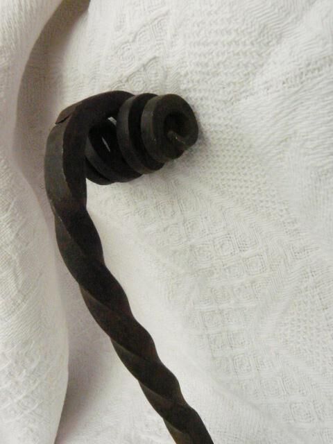 Ancienne patère fer porte manteau art déco fer forgé