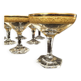 Moser in Carlsbad (Czechoslovakia) series of eleven crystal champagne glasses