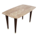 Rectangular Beech Coffee Table by Paolo Buffa with a Pink Travertine Top