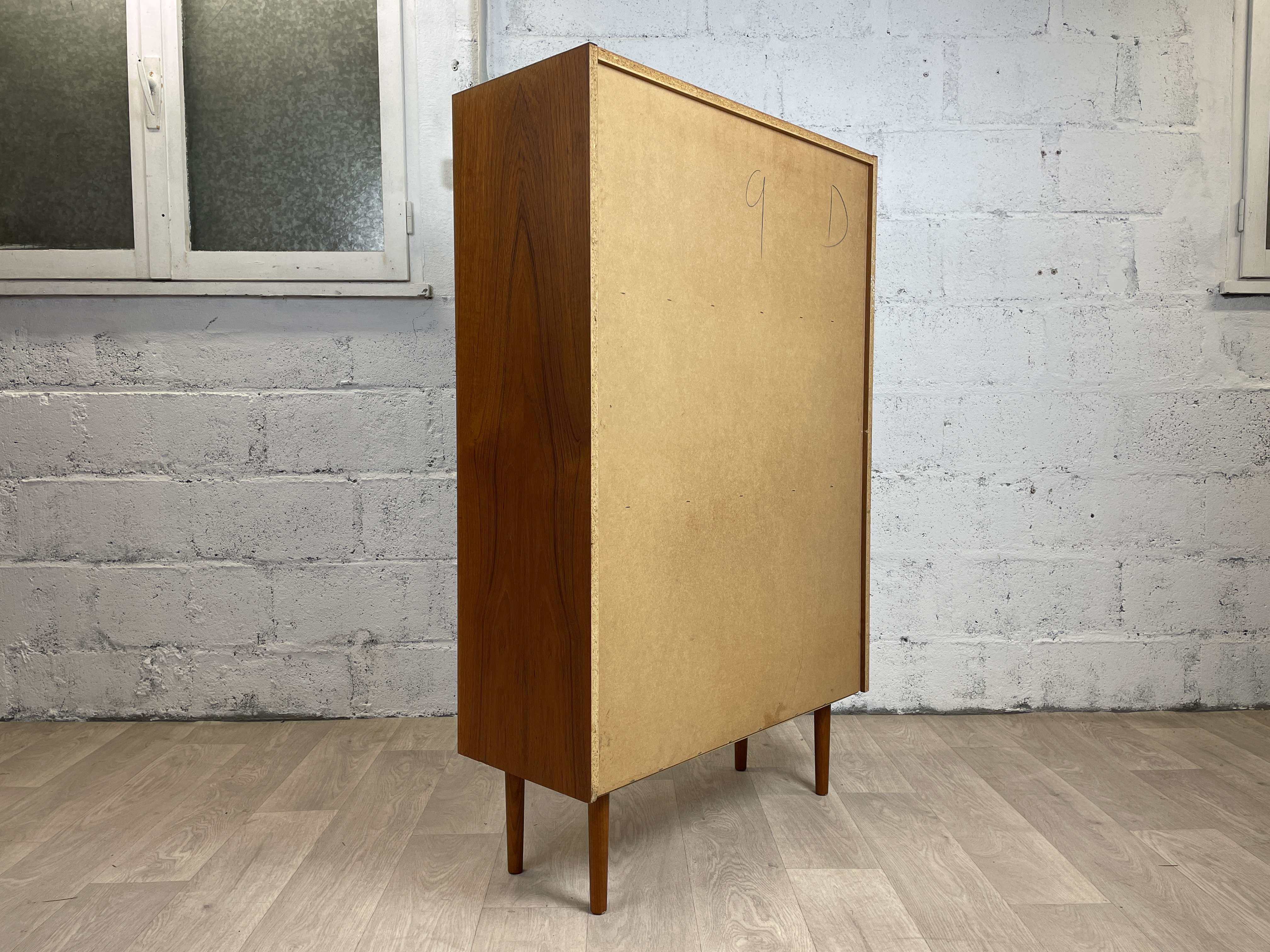 Scandinavian teak bookcase, 60s