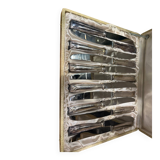 Box of 12 silver-plated knives