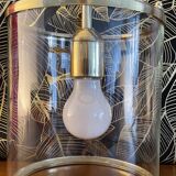 Lustre lanterne laiton