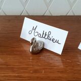 Set of 12 place-marked swans with names