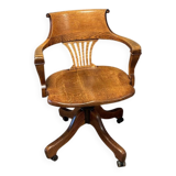 Antique oak office chair