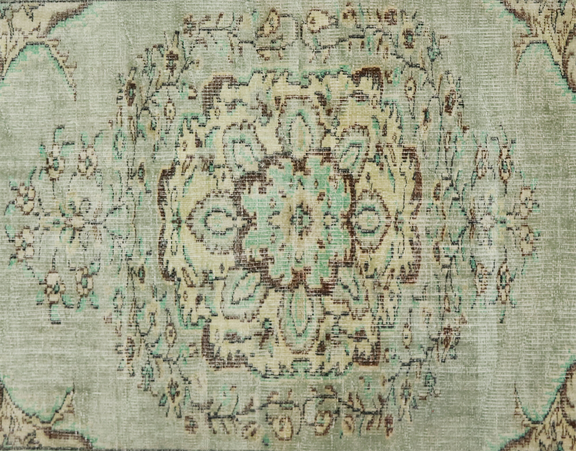 Anatolian handmade vintage rug 246 cm x 173 cm