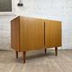 Vintage Scandinavian teak sideboard with full doors, 60s