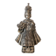 Statuette Jésus Couronné Métal Argenté