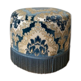Ottoman en velours bleu