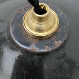 Lot 2 industrial hanging emaillee noires