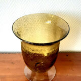 Biot bubbled glass vase