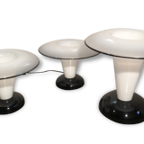 A set of 3 Murano Glass Table lamp Mushroom