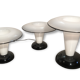 A set of 3 Murano Glass Table lamp Mushroom