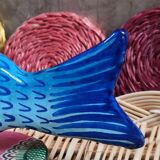 Candle holder vintage fish art from Mexico