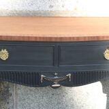 Restored antique console – Haussmannian elegance & velvet finish