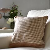 Pink Checkerboard Cushion (square)