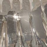 12 forks and 12 fish knives, silver-plated metal, Apollo Empire