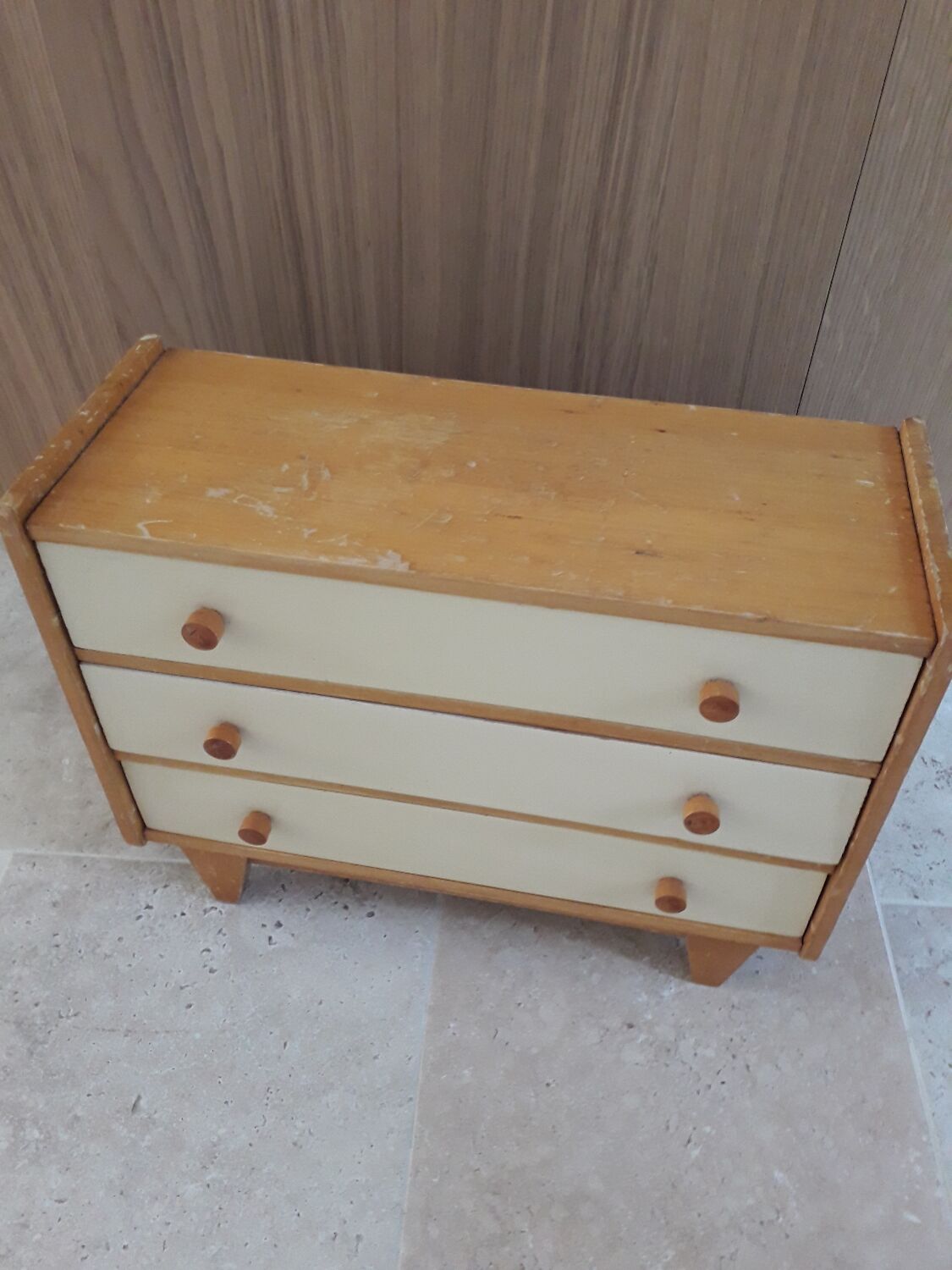 Toy doll dresser and furniture