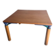 Square convertible table by Francesco Binfaré for Cassina, 1980s.
