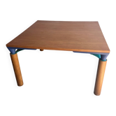 Square convertible table by Francesco Binfaré for Cassina, 1980s.