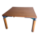 Square convertible table by Francesco Binfaré for Cassina, 1980s.