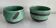 Pair of raku tea bowls, handmade ceramics