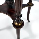 Ebonized Beech Gueridon with a Broccatello Marble Top, Italy