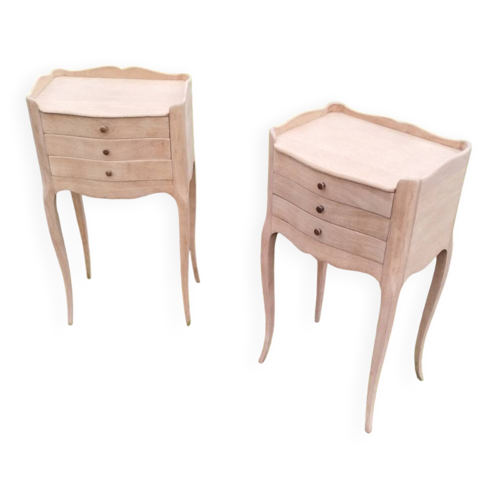 Pair of antique Louis XV style bedside tables