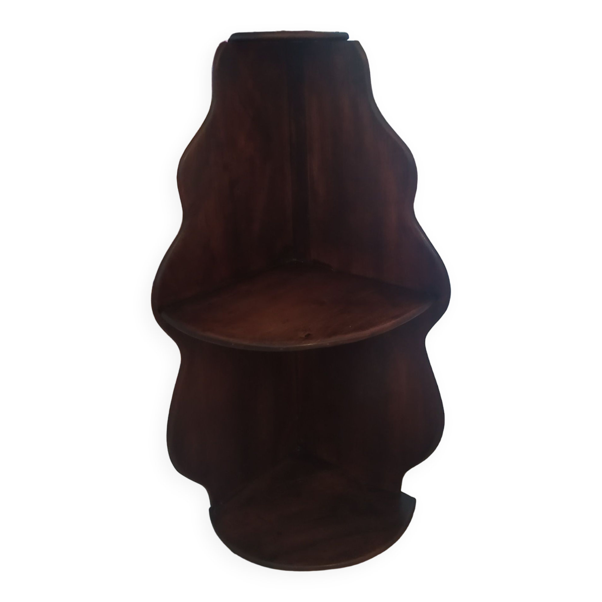 Mahogany corner shelf circa 1900