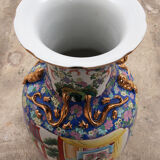 Vieux vase chinois peint à la main, 1920