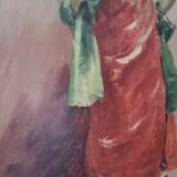 Pair of oils on panel by henri victor lesur