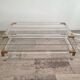 Acrylic glass and brass coffee table, 1985