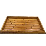 Plateau en bambou, Italie années 1970