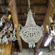 Lustre montgolfiere a pampilles 1 ampoule