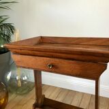 Bedside table / side cabinet in oak late nineteenth century