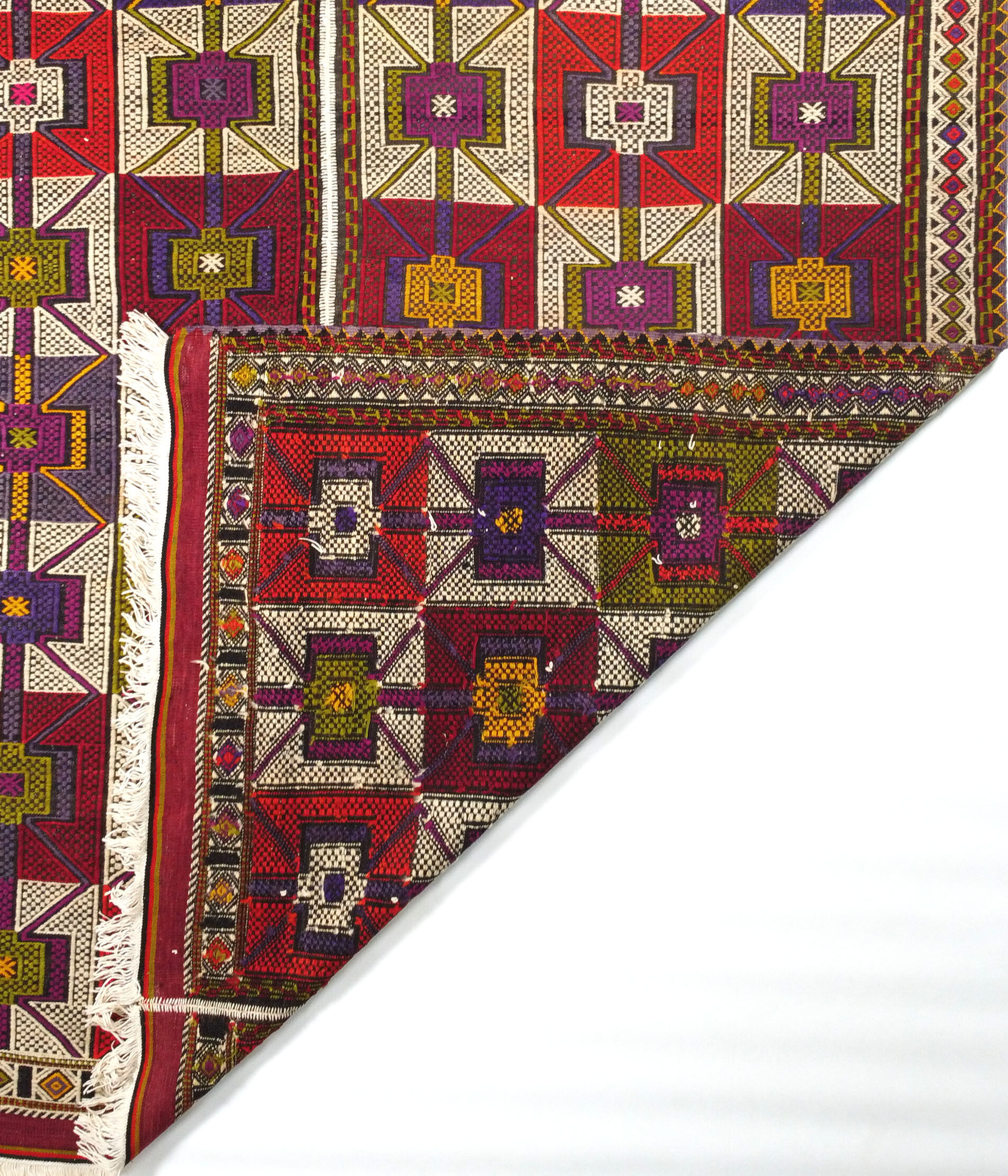 Anatolian handmade kilim rug 155 x 203 cm