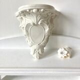 Wall console ceramic shelf