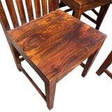 Set of six teak chairs