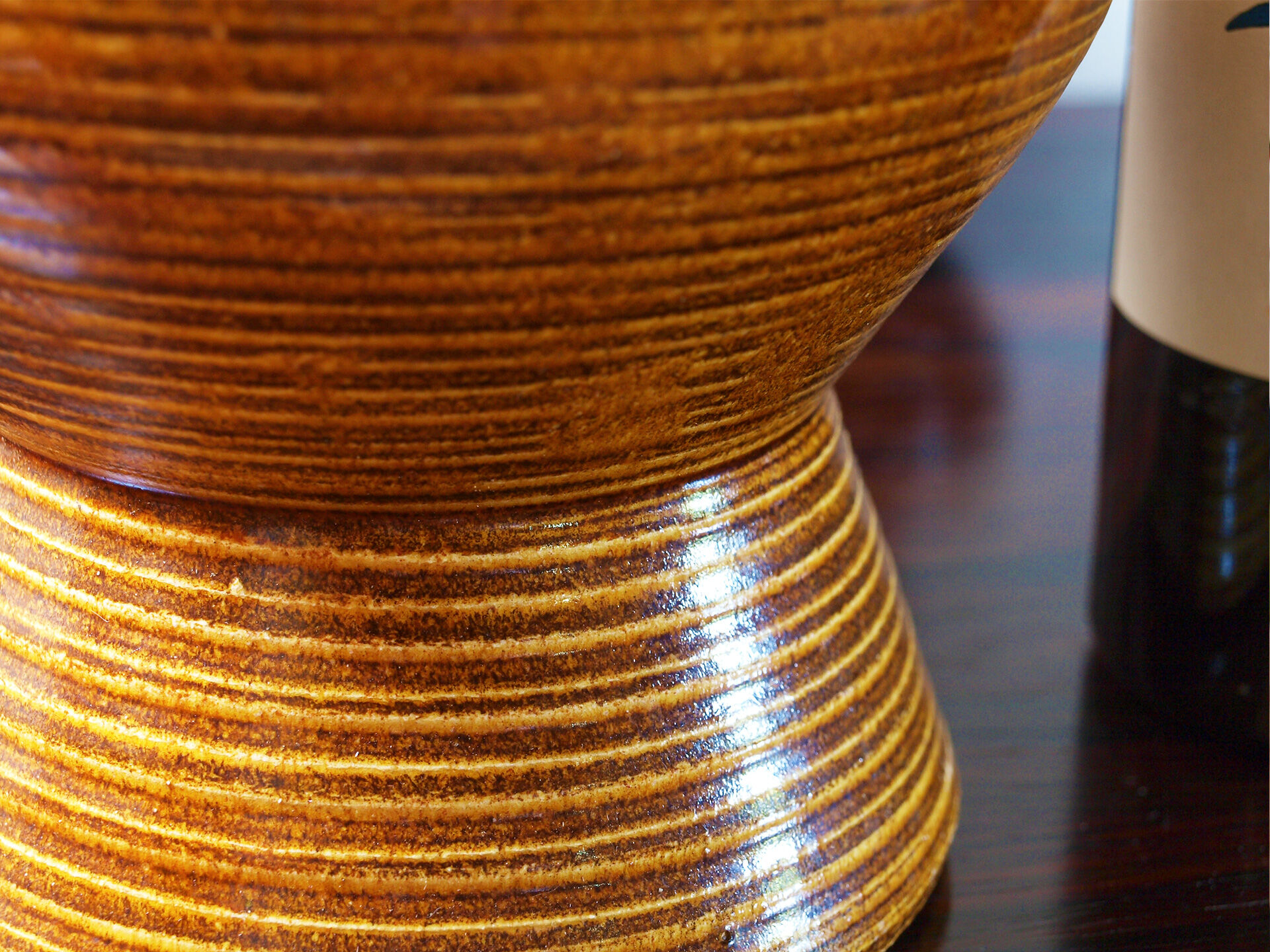 Ceramic flower-picnic vase of the potters of Accolay
