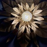 Vintage wall light in gold metal