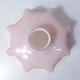 Old pendant lamp opaline glass chandelier vintage pale pink lampshade