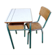 Bureau d´écolier taille adulte et sa chaise assortie