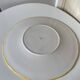 Large Vintage Blue Plate Greek Mediterranean Style - hand painted
